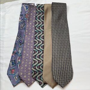 Bundle of 5 Elegant Men's Tie SILK Set up